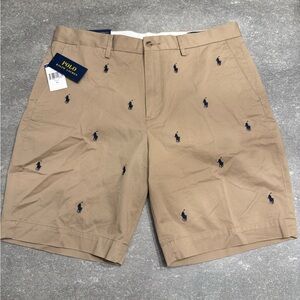 NWT Polo Ralph Lauren Men's Khaki Shorts - 34 waist 9” inseam